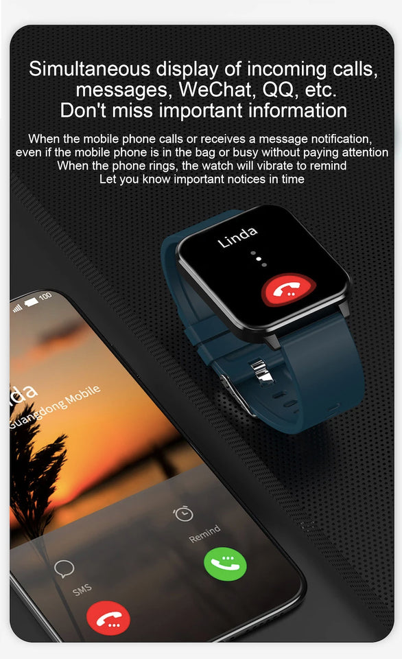 2022 Latest online smart watch wearable device  PPG AI medical diagnosis health care  prsessure oxygen band smartwatches