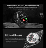 2024 latest M103 smartwatch monitoring men women fitness monitor 1.5'' round smart watch with earbuds and double straps