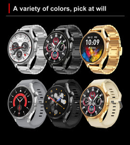 2024 latest M103 smartwatch monitoring men women fitness monitor 1.5'' round smart watch with earbuds and double straps