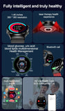 2024 Latest Health Smart Watch F320 with Laser Therapy Phone Call Blood Glucose Uric Acid and Lipid Monitoring Health Watch