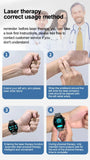 2024 Latest Health Smart Watch F320 with Laser Therapy Phone Call Blood Glucose Uric Acid and Lipid Monitoring Health Watch