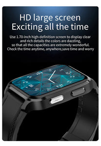 2022 Latest online smart watch wearable device  PPG AI medical diagnosis health care  prsessure oxygen band smartwatches