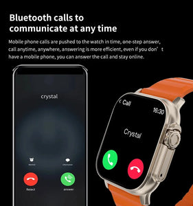 New HK9 Smart Watch 9 Ultra Gen 2 Watch Ultra IWO Watch NFC Smartwatch Series 9 Bluetooth Call 2.2 Inch Wireless Fitness Watch