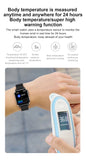 2022 Latest online smart watch wearable device  PPG AI medical diagnosis health care  prsessure oxygen band smartwatches