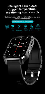 2022 Latest online smart watch wearable device  PPG AI medical diagnosis health care  prsessure oxygen band smartwatches