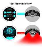 2024 Latest Health Smart Watch F320 with Laser Therapy Phone Call Blood Glucose Uric Acid and Lipid Monitoring Health Watch