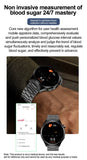 2024 Latest Health Smart Watch F320 with Laser Therapy Phone Call Blood Glucose Uric Acid and Lipid Monitoring Health Watch