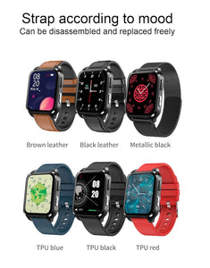 2022 Latest online smart watch wearable device  PPG AI medical diagnosis health care  prsessure oxygen band smartwatches