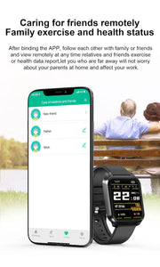 2022 Latest online smart watch wearable device  PPG AI medical diagnosis health care  prsessure oxygen band smartwatches