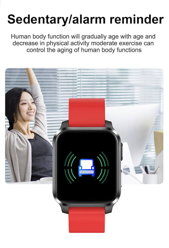 2022 Latest online smart watch wearable device  PPG AI medical diagnosis health care  prsessure oxygen band smartwatches
