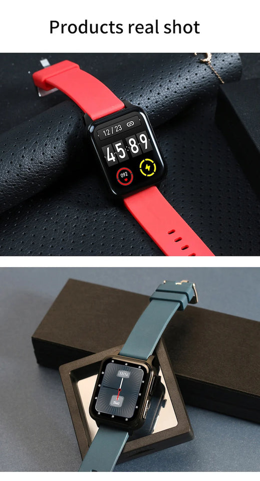 2022 Latest online smart watch wearable device  PPG AI medical diagnosis health care  prsessure oxygen band smartwatches